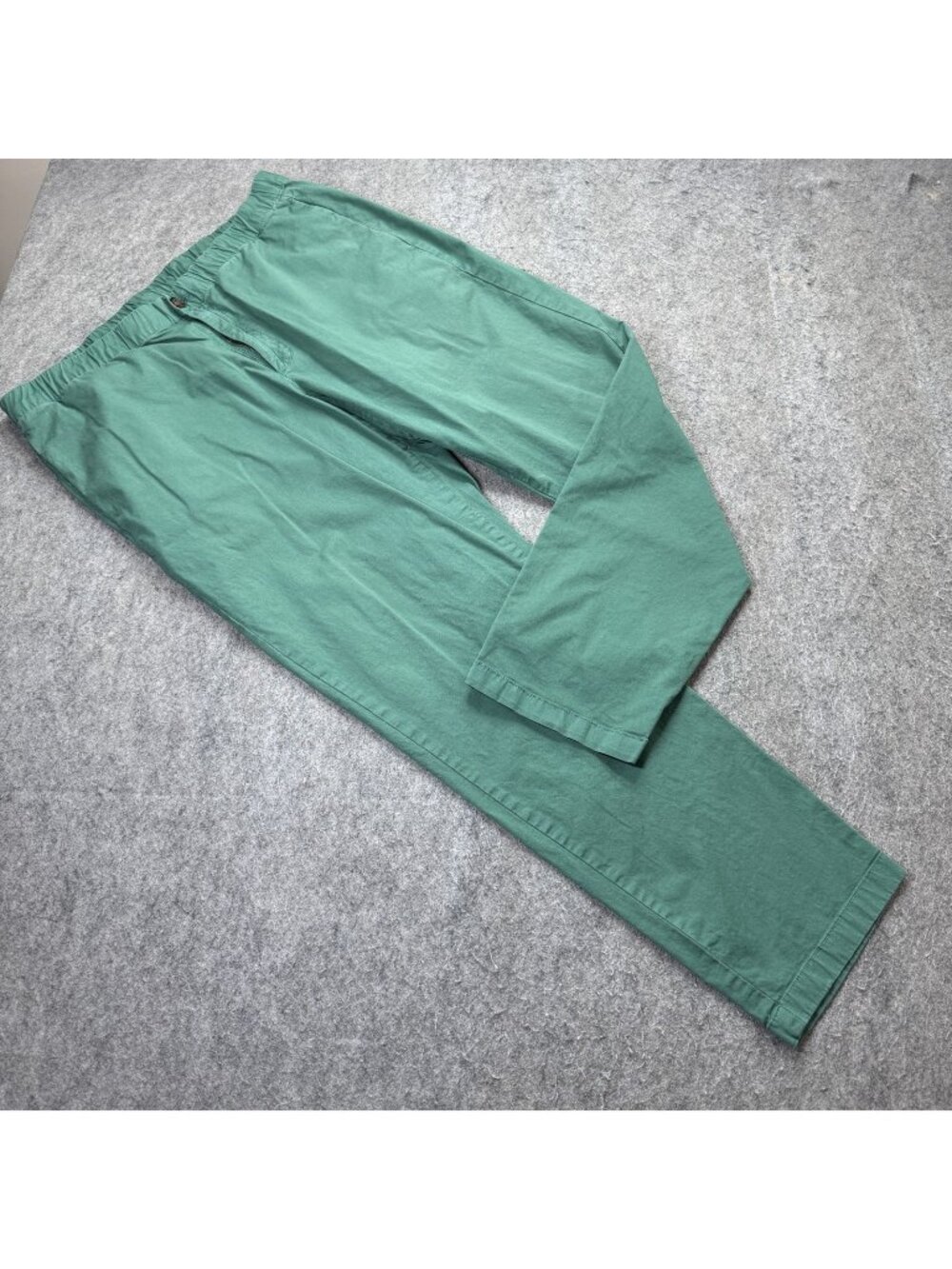 Bonobos Off Duty Pants Men XL Green 30" Elastic Waist Performance Tapered 44